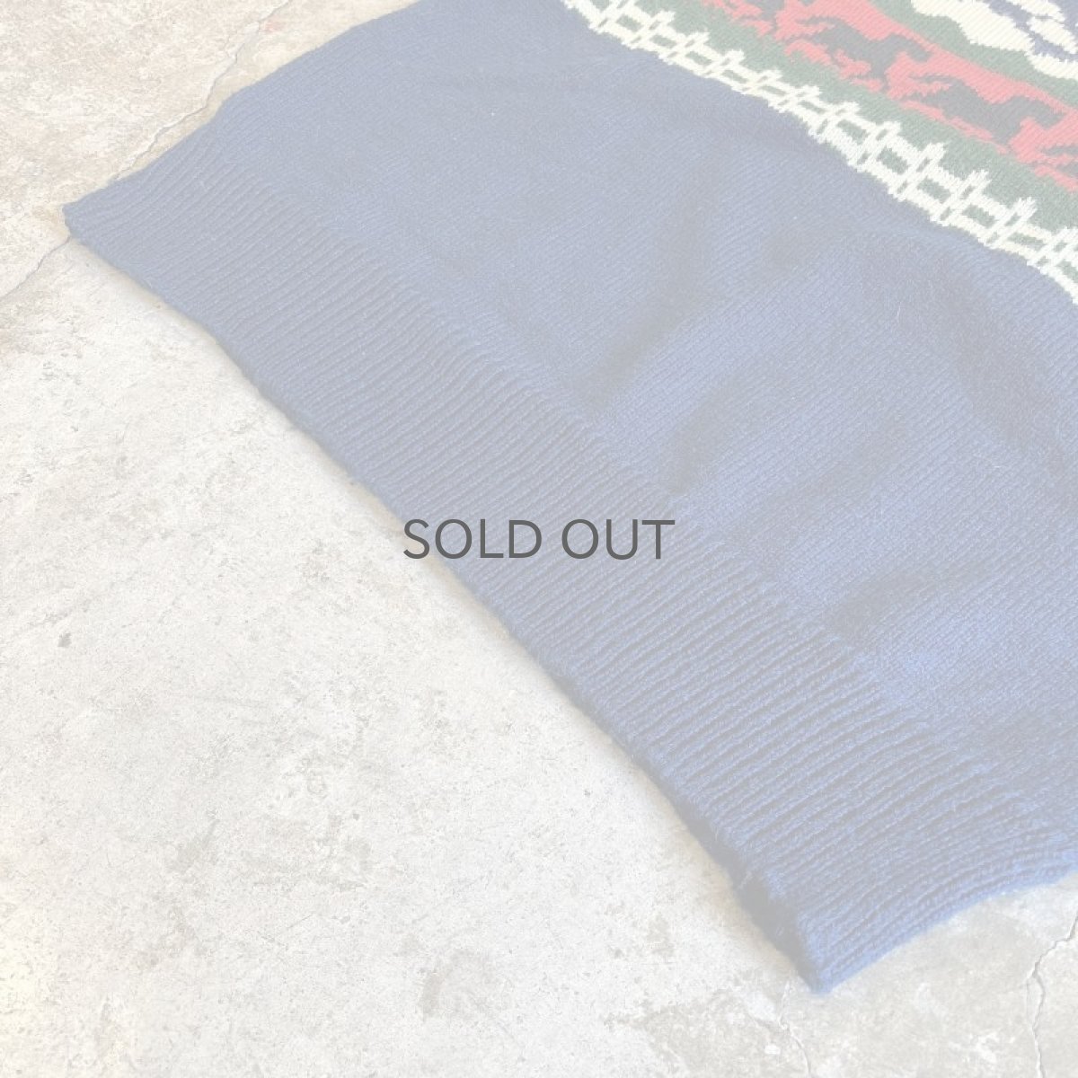 画像4: MIX PATTERN COLOR DESIGN KNIT SWEATER / Ladies L (4)