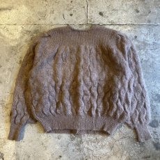 画像2: BEIGE COLOR DESIGN BUTTON KNIT CARDIGAN / Ladies L (2)