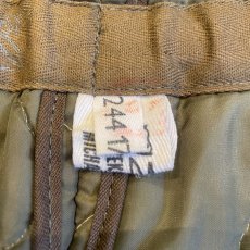 画像10: MILITARY QUILTING LINER DESIGN PANTS / ~W31 (10)