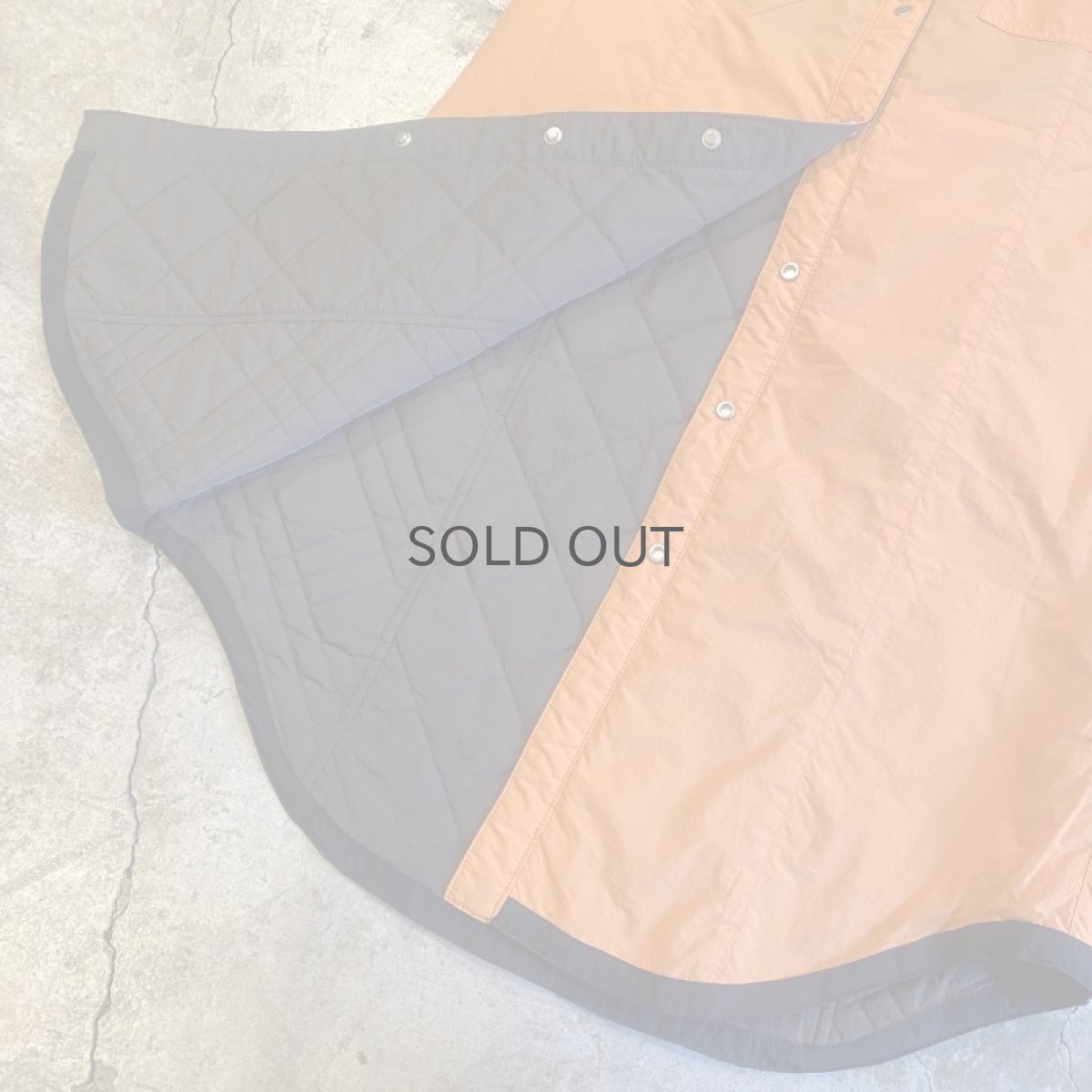 画像8: REVERSIBLE QUILTING FRONT SNAP BUTTON SKIRT / W25~W29 (8)