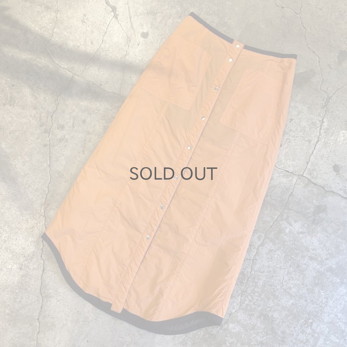 画像7: REVERSIBLE QUILTING FRONT SNAP BUTTON SKIRT / W25~W29 (7)