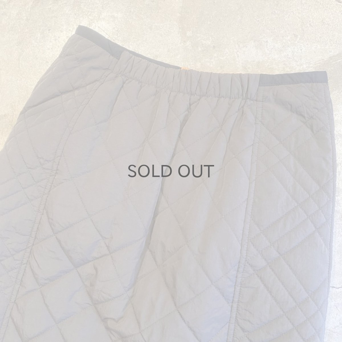 画像12: REVERSIBLE QUILTING FRONT SNAP BUTTON SKIRT / W25~W29 (12)