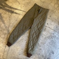 画像4: MILITARY QUILTING LINER DESIGN PANTS / ~W31 (4)