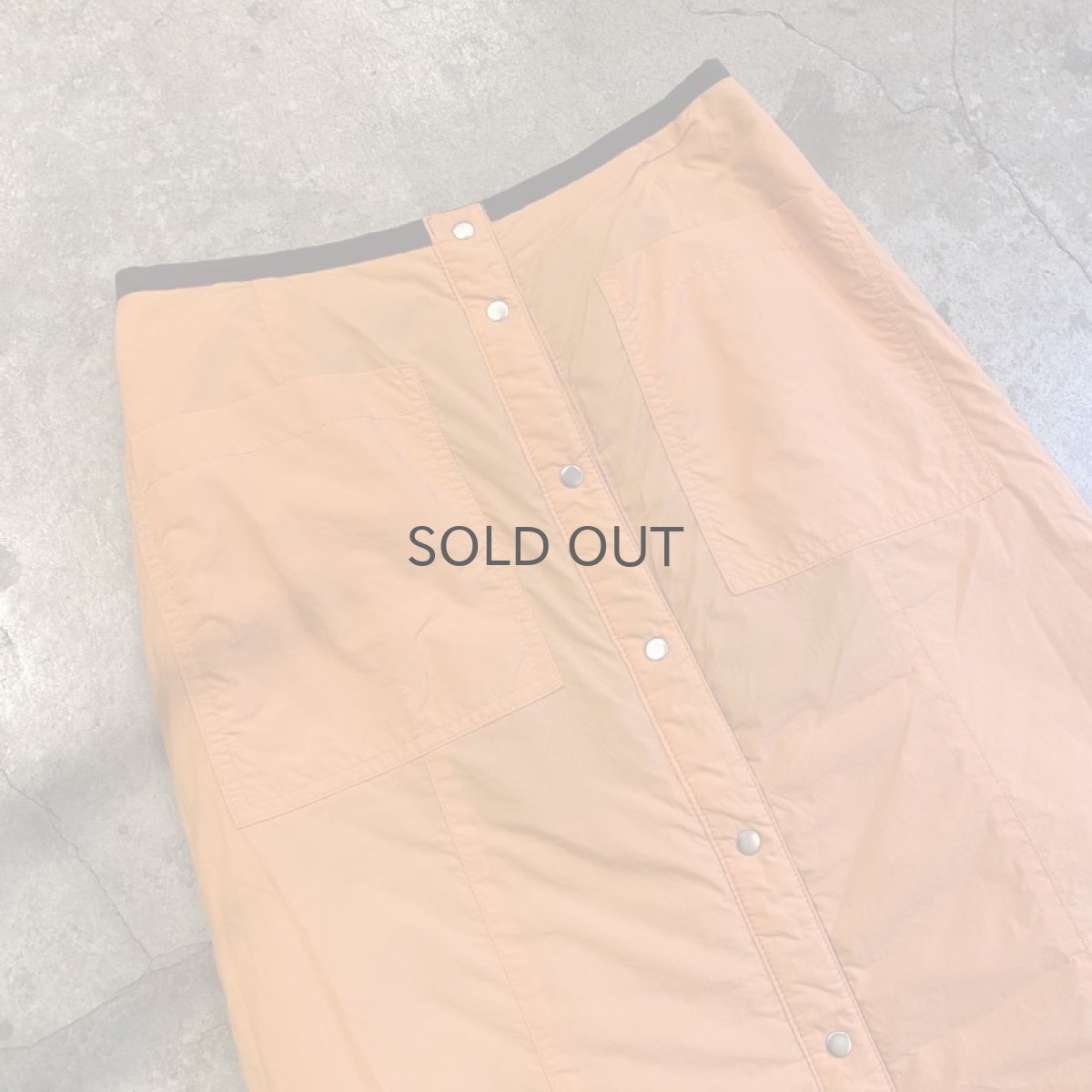 画像5: REVERSIBLE QUILTING FRONT SNAP BUTTON SKIRT / W25~W29 (5)