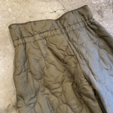 画像9: MILITARY QUILTING LINER DESIGN PANTS / ~W31 (9)