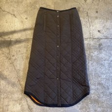 画像3: REVERSIBLE QUILTING FRONT SNAP BUTTON SKIRT / W25~W29 (3)