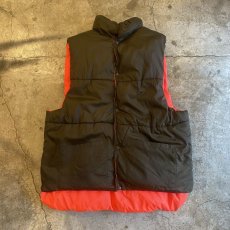 画像1: REVERSIBLE DESIGN COLOR DOWN VEST / Ladies XL (1)