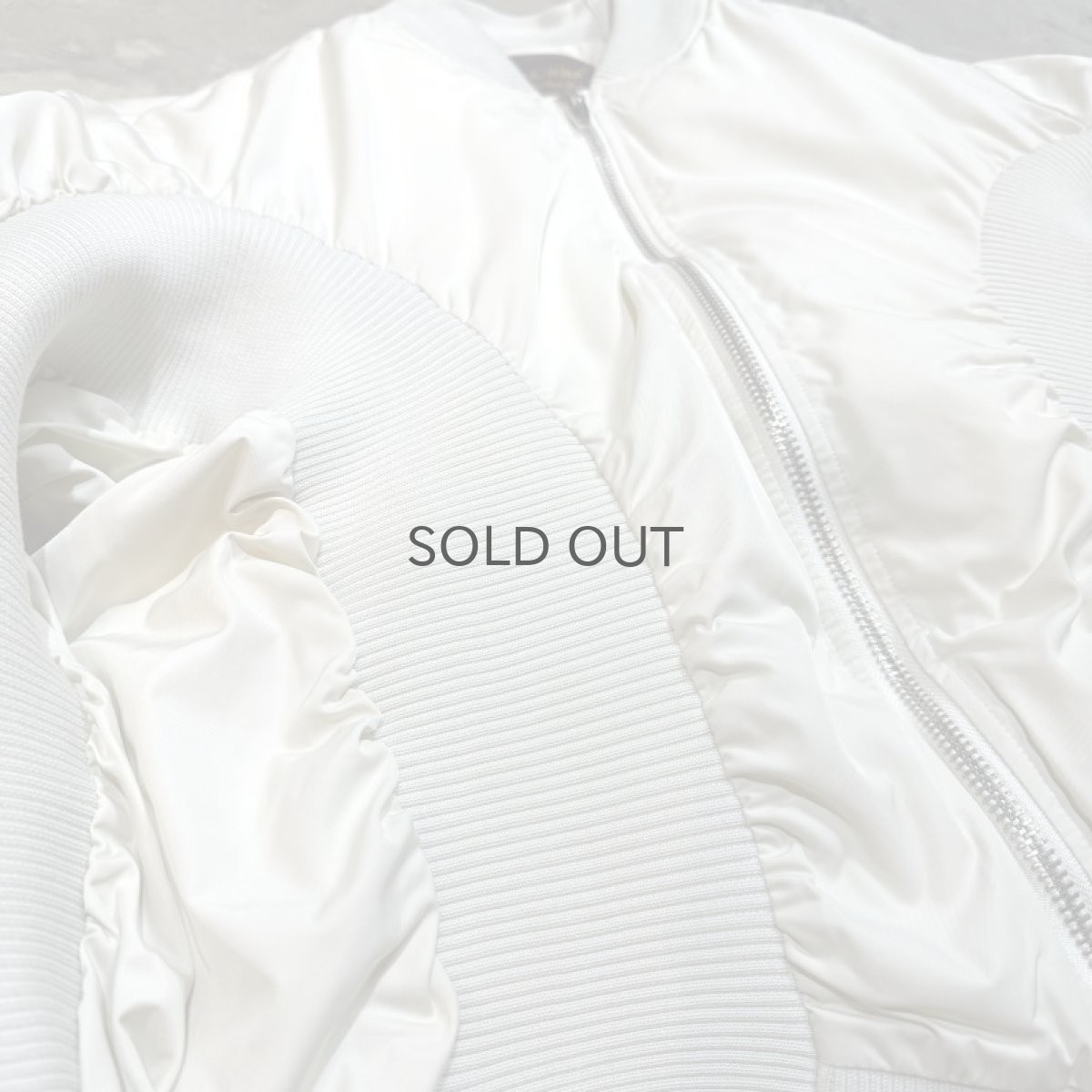 画像5: 【Wiz&Witch】"WEIRD" RIB MIX FLIGHT JACKET / WHITE / OS (5)