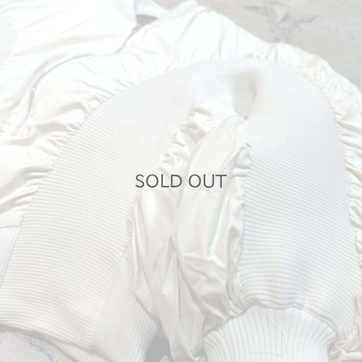 画像6: 【Wiz&Witch】"WEIRD" RIB MIX FLIGHT JACKET / WHITE / OS (6)