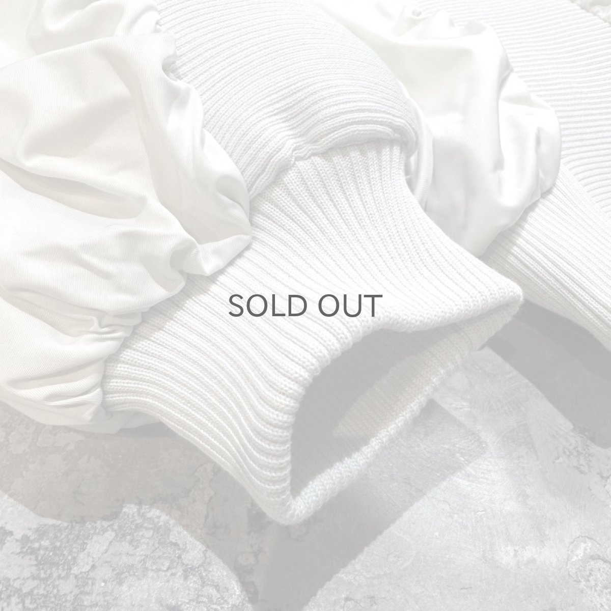 画像7: 【Wiz&Witch】"WEIRD" RIB MIX FLIGHT JACKET / WHITE / OS (7)