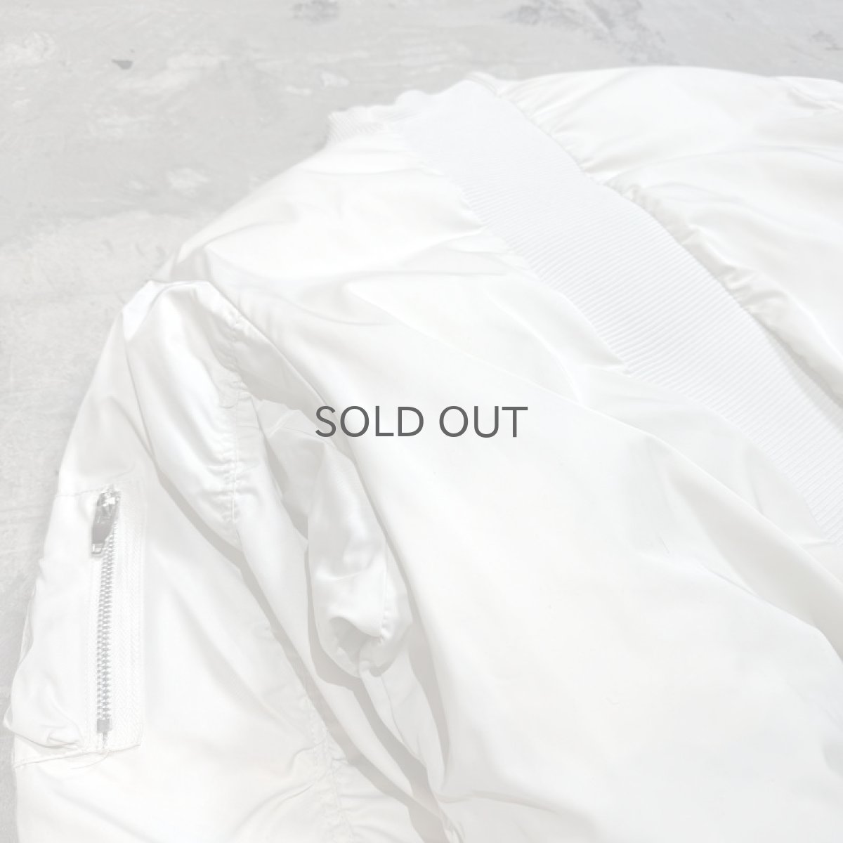 画像9: 【Wiz&Witch】"WEIRD" RIB MIX FLIGHT JACKET / WHITE / OS (9)