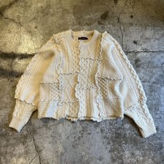 画像1: 【Wiz&Witch】"UNITED" PATCHWORK ALAN KNIT / OS (1)