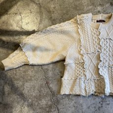 画像9: 【Wiz&Witch】"UNITED" PATCHWORK ALAN KNIT / OS (9)