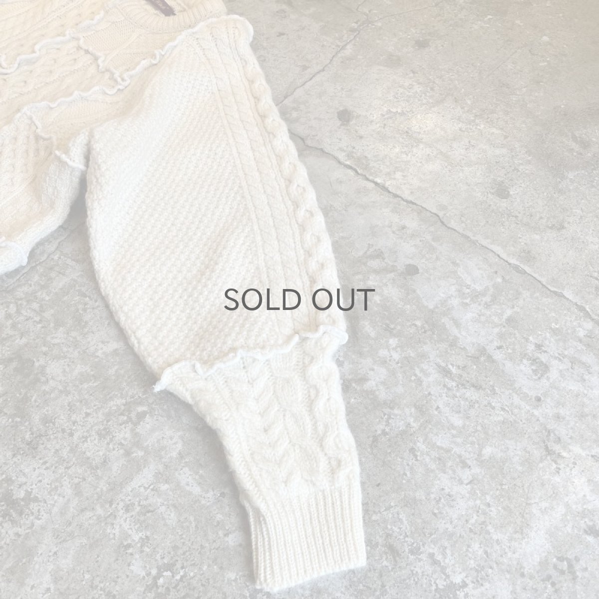 画像6: 【Wiz&Witch】"UNITED" PATCHWORK ALAN KNIT / OS (6)