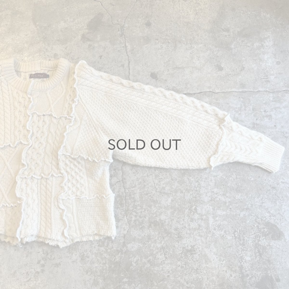 画像7: 【Wiz&Witch】"UNITED" PATCHWORK ALAN KNIT / OS (7)