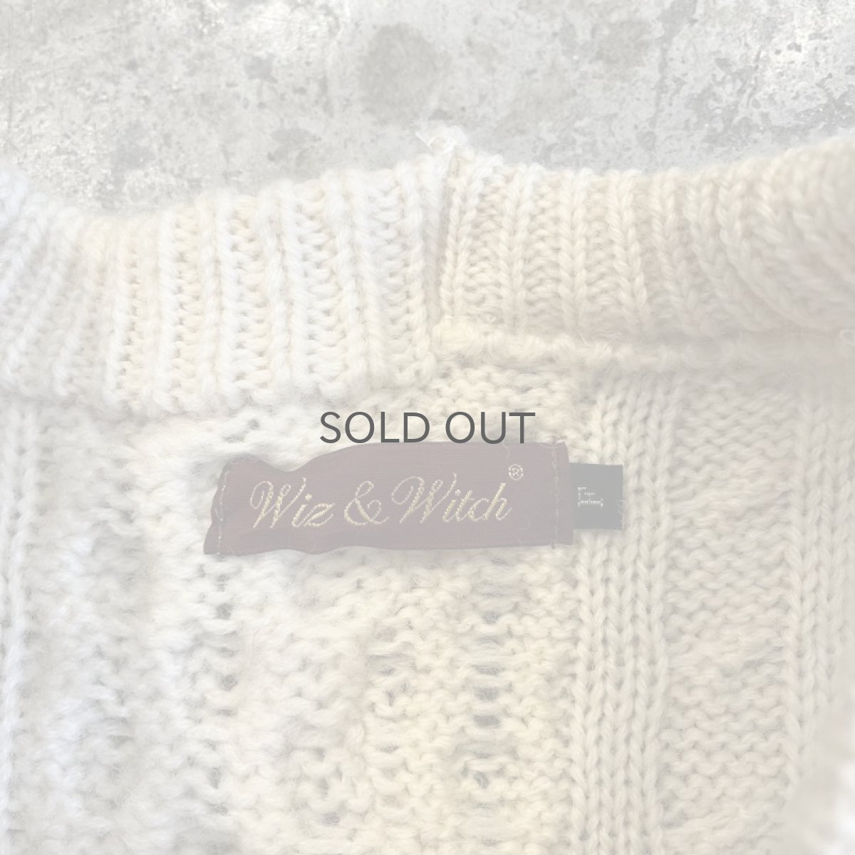 画像10: 【Wiz&Witch】"UNITED" PATCHWORK ALAN KNIT / OS (10)