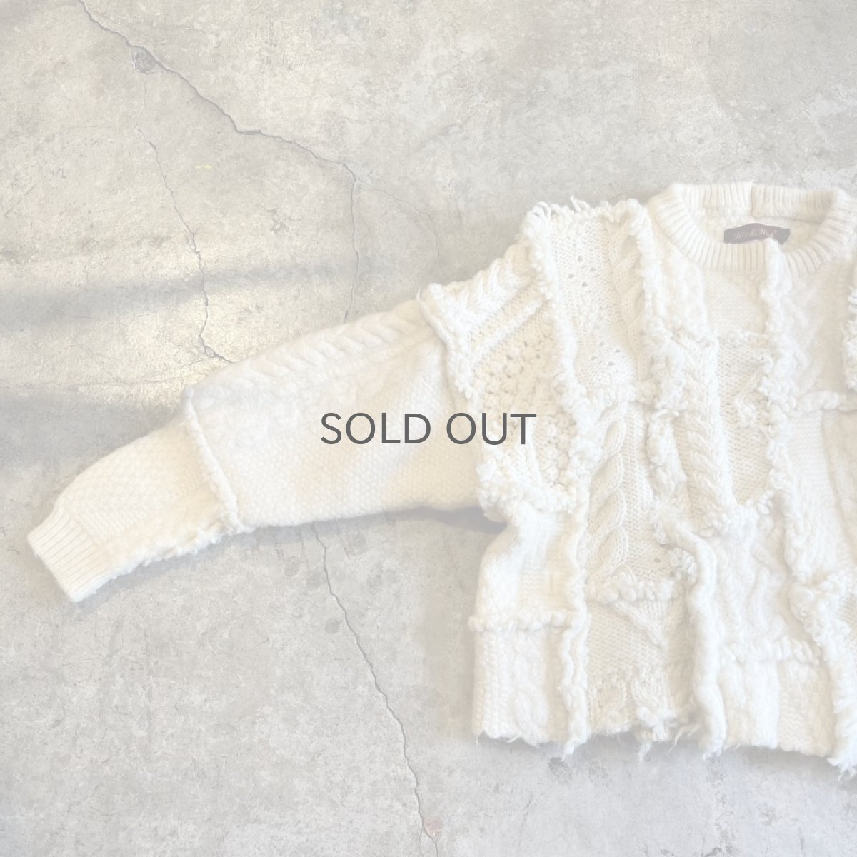 画像7: 【Wiz&Witch】"UNITED" PATCHWORK ALAN KNIT / OS  (7)