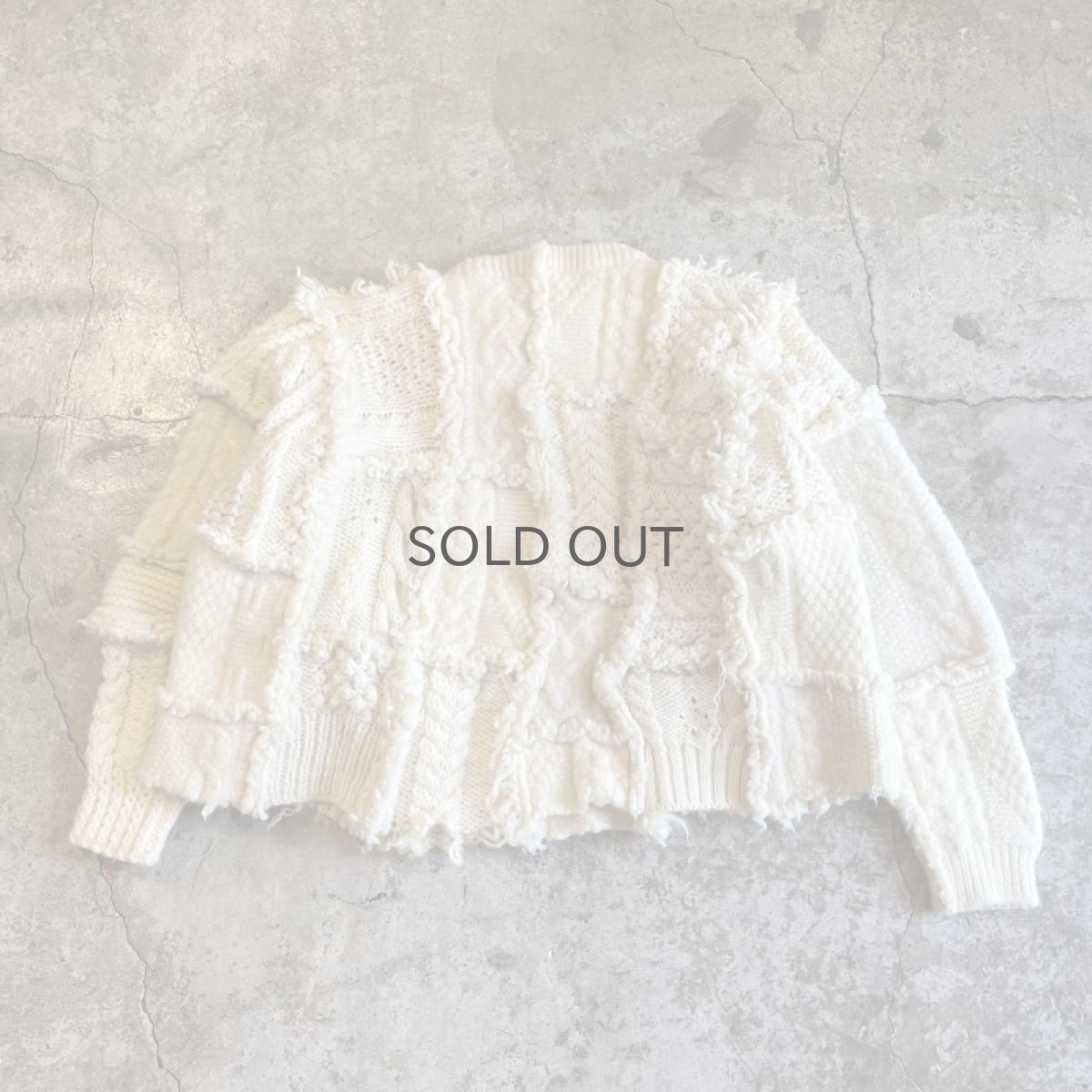 画像2: 【Wiz&Witch】"UNITED" PATCHWORK ALAN KNIT / OS  (2)