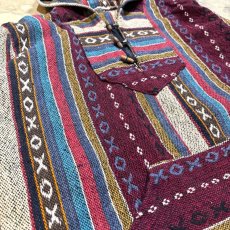 画像5: MULTI COLOR NATIVE PATTERN MEXICAN PARKA / Mens L (5)