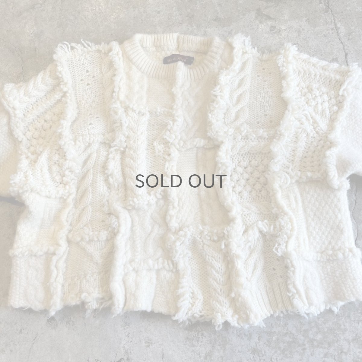 画像11: 【Wiz&Witch】"UNITED" PATCHWORK ALAN KNIT / OS  (11)