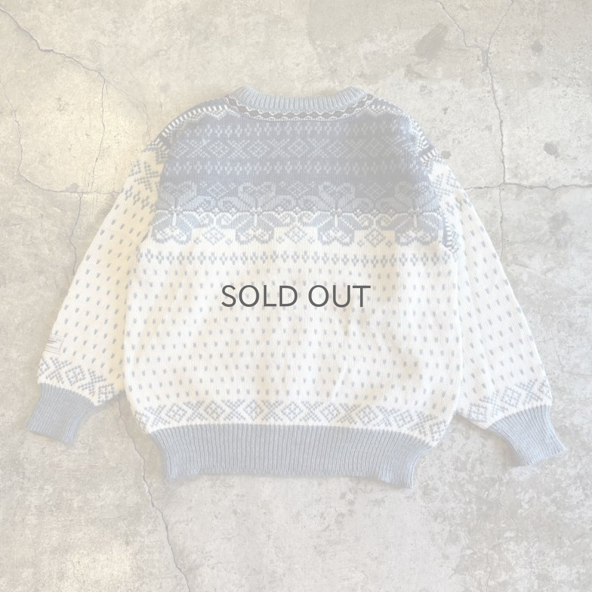 画像2: ALL OVER NORDIC PATTERN HOOK UP DESIGN KNIT CARDIGAN / Ladies M(S) (2)