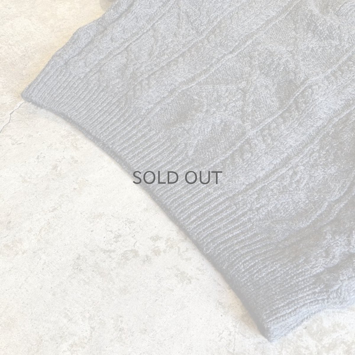 画像4: HALF ZIP DESIGN ALAN KNIT SWEATER / Ladies XL(M) (4)