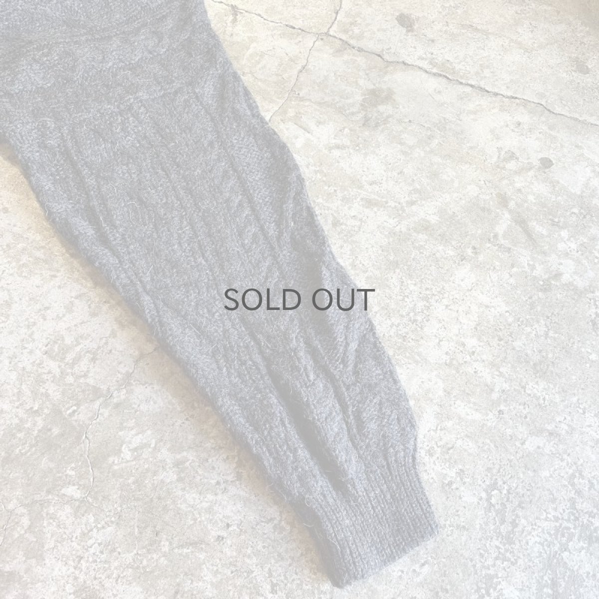 画像6: HALF ZIP DESIGN ALAN KNIT SWEATER / Ladies XL(M) (6)