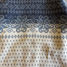 画像10: ALL OVER NORDIC PATTERN HOOK UP DESIGN KNIT CARDIGAN / Ladies M(S) (10)