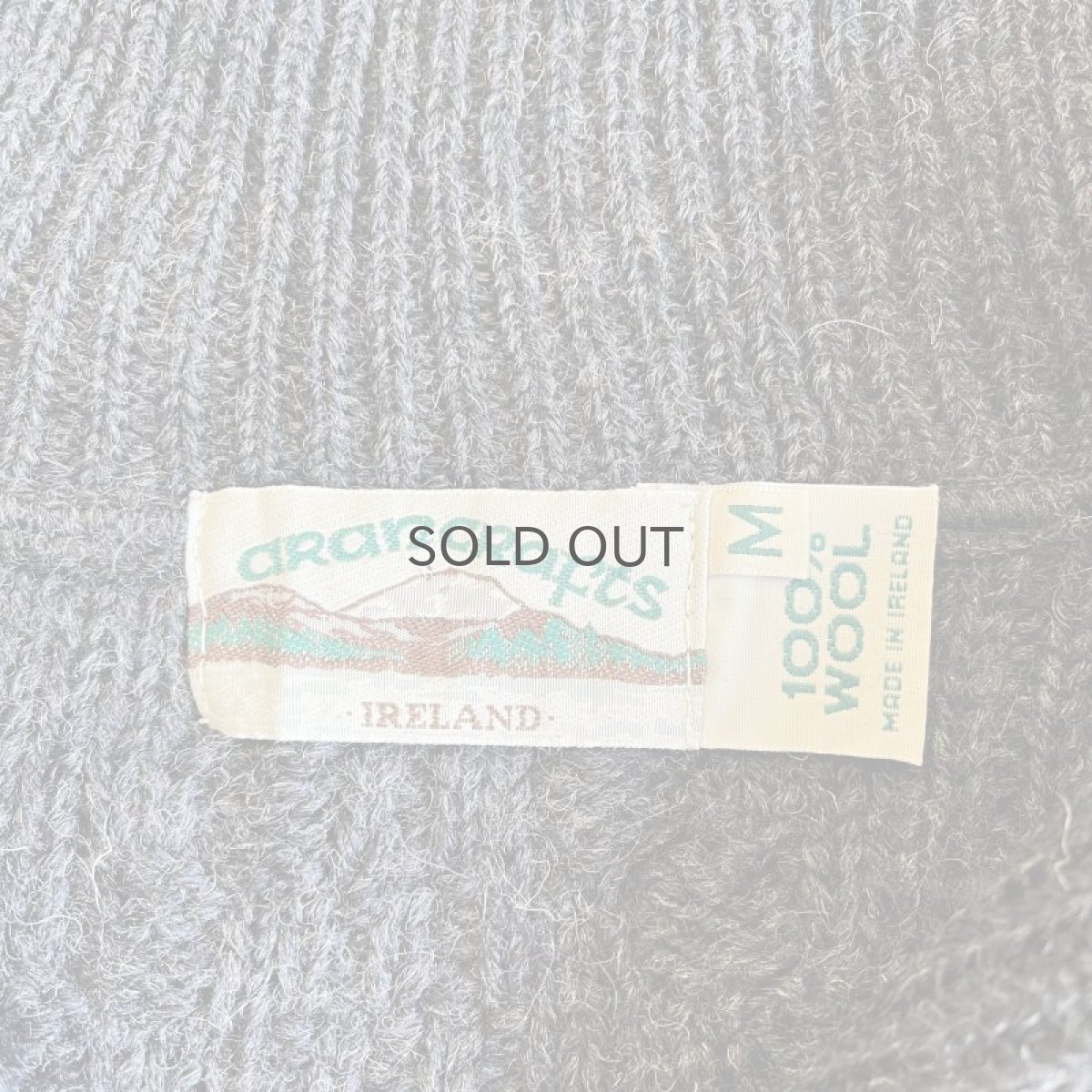 画像11: HALF ZIP DESIGN ALAN KNIT SWEATER / Ladies XL(M) (11)