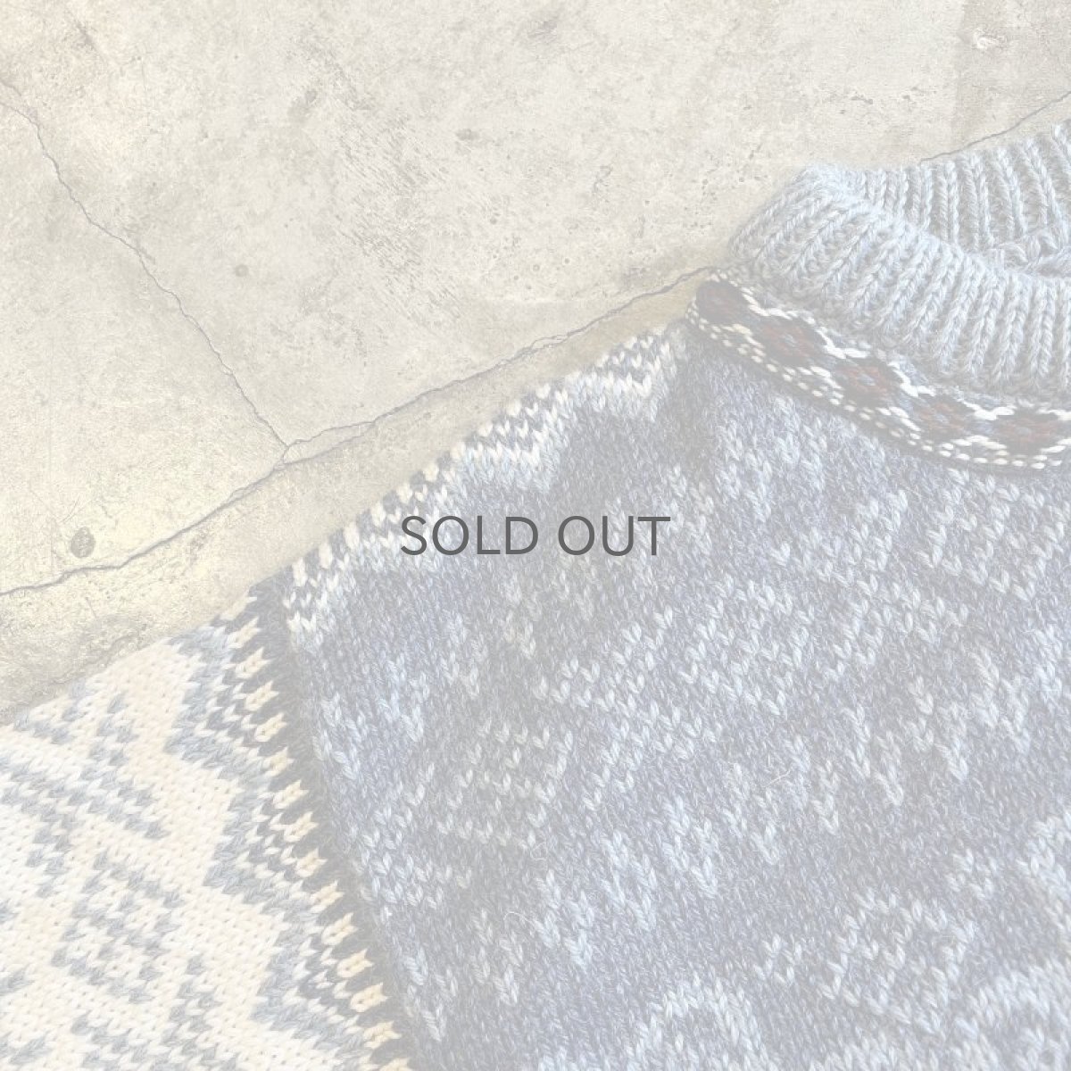 画像8: ALL OVER NORDIC PATTERN HOOK UP DESIGN KNIT CARDIGAN / Ladies M(S) (8)