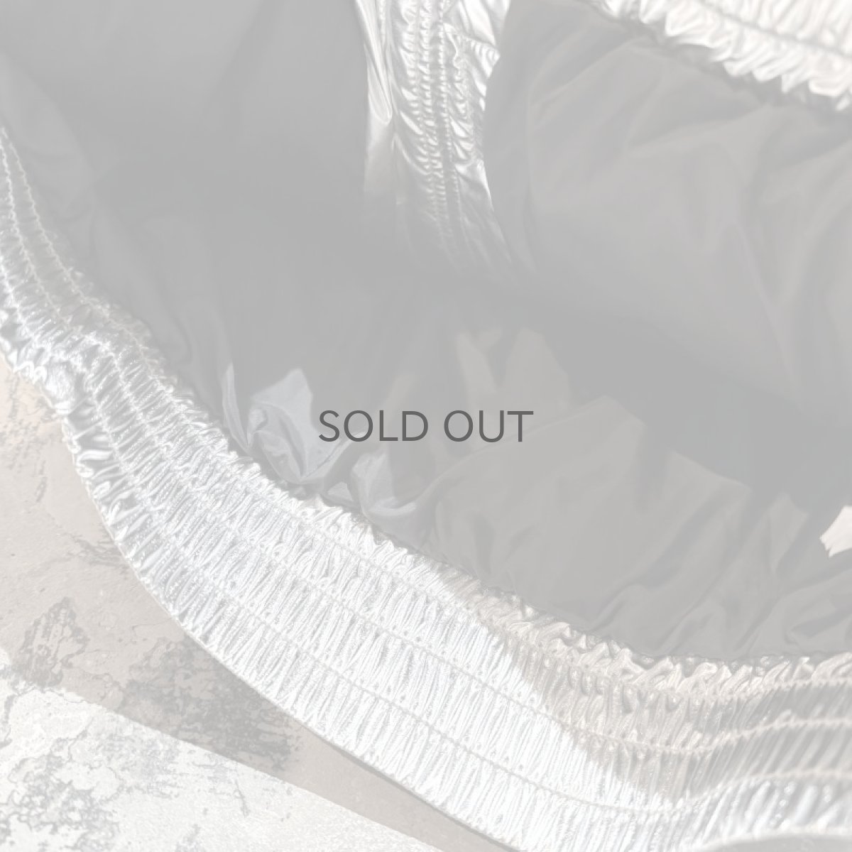 画像8: METALLIC SILVER COLOR HOODIE DOWN JACKET / Mens XXS(M) (8)