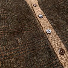 画像5: OLD SWITCHED CHECK PATTERN KNIT CARDIGAN / Mens M (5)