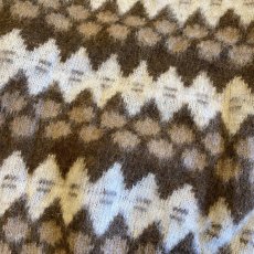 画像9: OLD DESIGN ALL OVER PATTERN ICELANDIC WOOL KNIT SWEATER / Ladies M(L) / MADE IN ICELAND  (9)