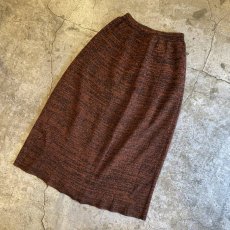 画像4: MELANGE PATTERN DESIGN KNIT LONG SKIRT / W23~W32 (4)