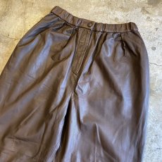 画像3: REAL LEATHER ELASTIC WAIST DESIGN PANTS / W24~W30 (3)