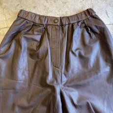 画像6: REAL LEATHER ELASTIC WAIST DESIGN PANTS / W24~W30 (6)