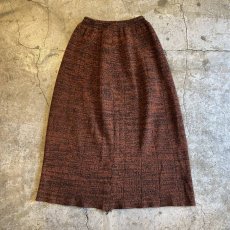 画像2: MELANGE PATTERN DESIGN KNIT LONG SKIRT / W23~W32 (2)