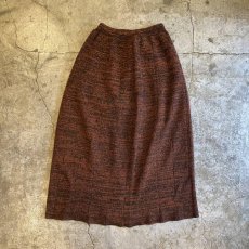 画像1: MELANGE PATTERN DESIGN KNIT LONG SKIRT / W23~W32 (1)