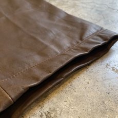 画像10: REAL LEATHER ELASTIC WAIST DESIGN PANTS / W24~W30 (10)