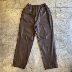 画像2: REAL LEATHER ELASTIC WAIST DESIGN PANTS / W24~W30 (2)