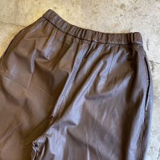 画像9: REAL LEATHER ELASTIC WAIST DESIGN PANTS / W24~W30 (9)