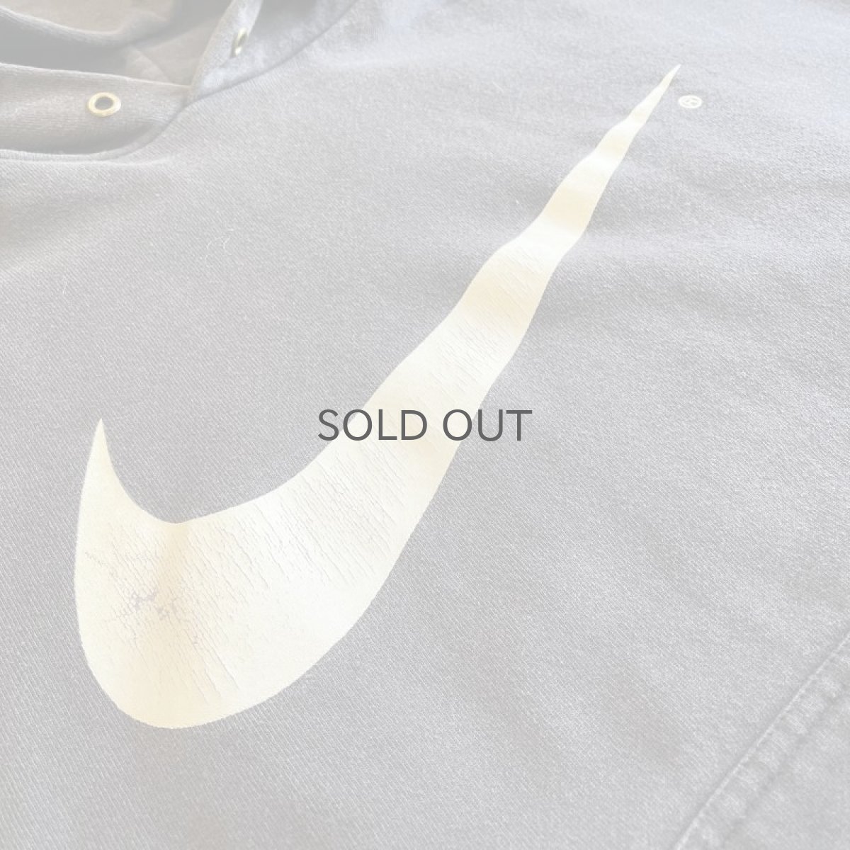 画像9: 【NIKE】BLACK COLOR FRONT PRINTED DESIGN SWEAT HOODIE / Ladies L(M) / MADE IN USA (9)