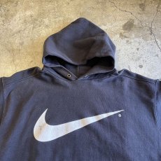 画像7: 【NIKE】BLACK COLOR FRONT PRINTED DESIGN SWEAT HOODIE / Ladies L(M) / MADE IN USA (7)