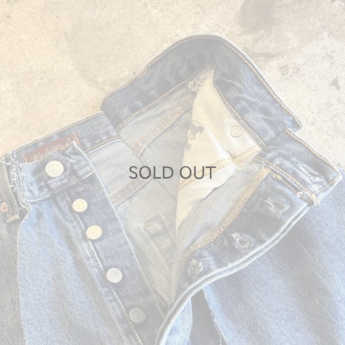 画像8: 【Wiz&Witch】"TWINS" WIDE DENIM PANTS / W29 (8)