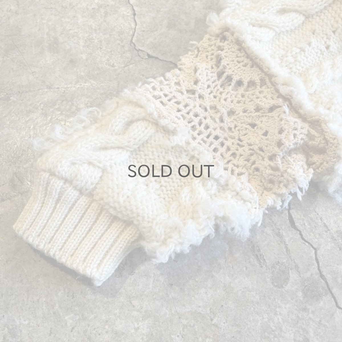画像5: 【Wiz&Witch】"UNITED" PATCHWORK LACE  ALAN KNIT CARDIGAN / OS  (5)