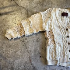 画像6: 【Wiz&Witch】"UNITED" PATCHWORK LACE  ALAN KNIT CARDIGAN / OS  (6)