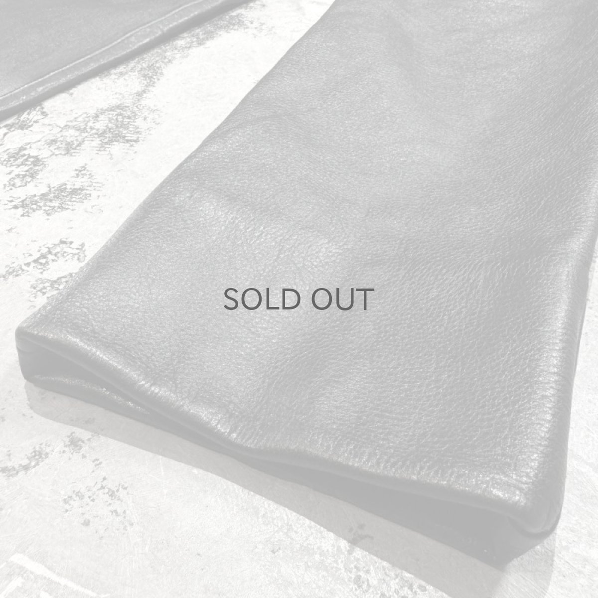 画像8: REAL LEATHER STRAIGHT SILHOUETTE PANTS / W30 (8)