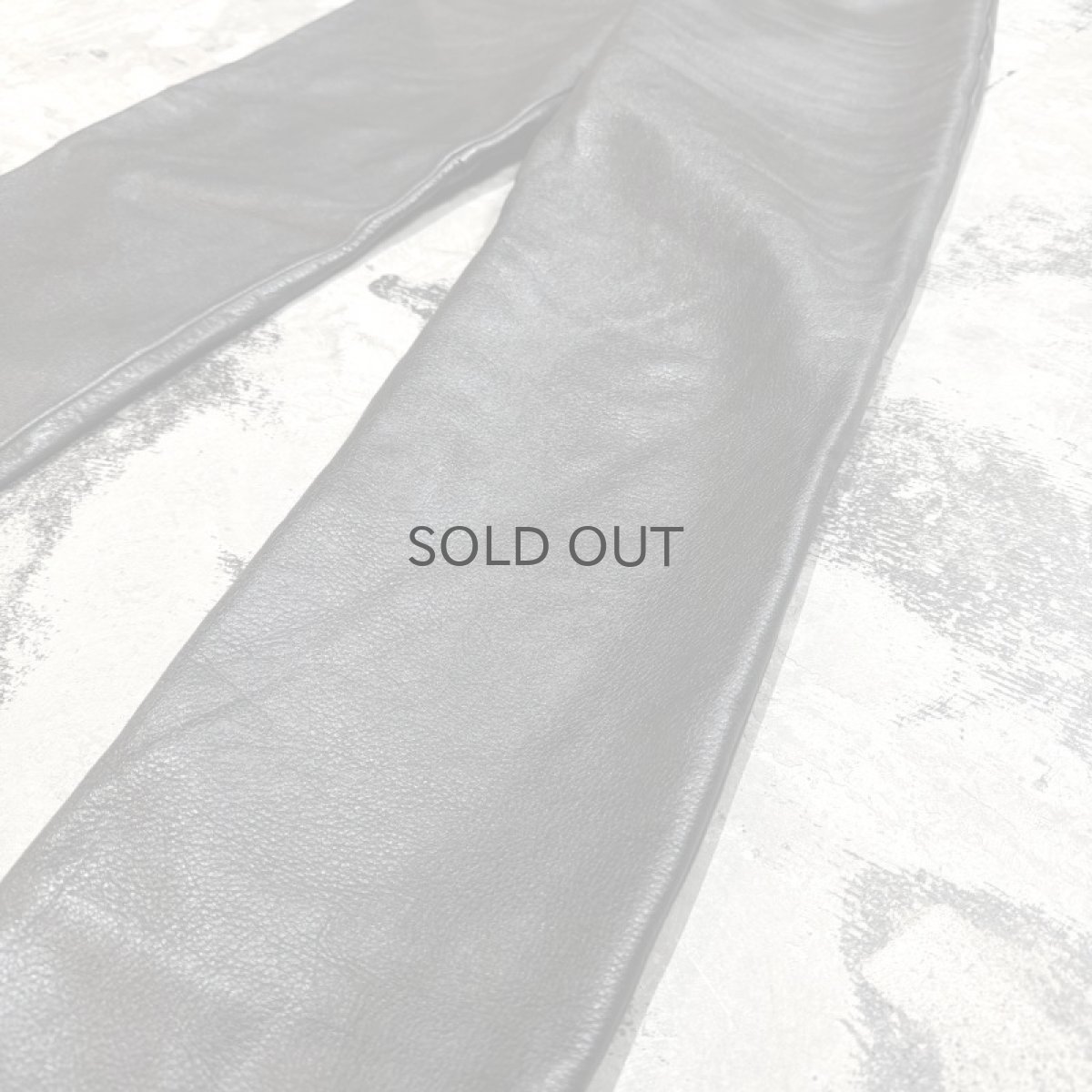 画像6: REAL LEATHER STRAIGHT SILHOUETTE PANTS / W30 (6)