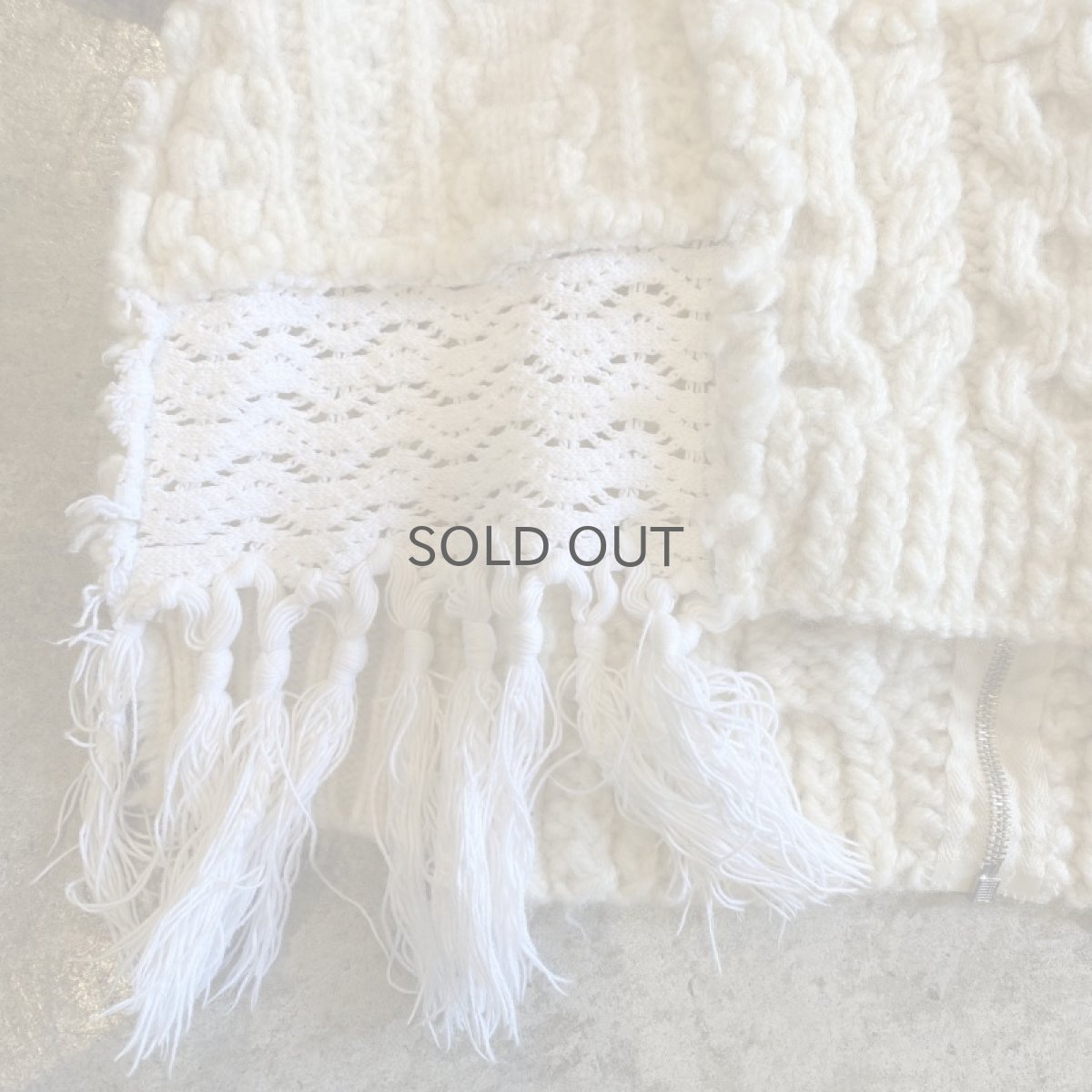 画像10: 【Wiz&Witch】"UNITED" PATCHWORK LACE  ALAN KNIT CARDIGAN / OS  (10)