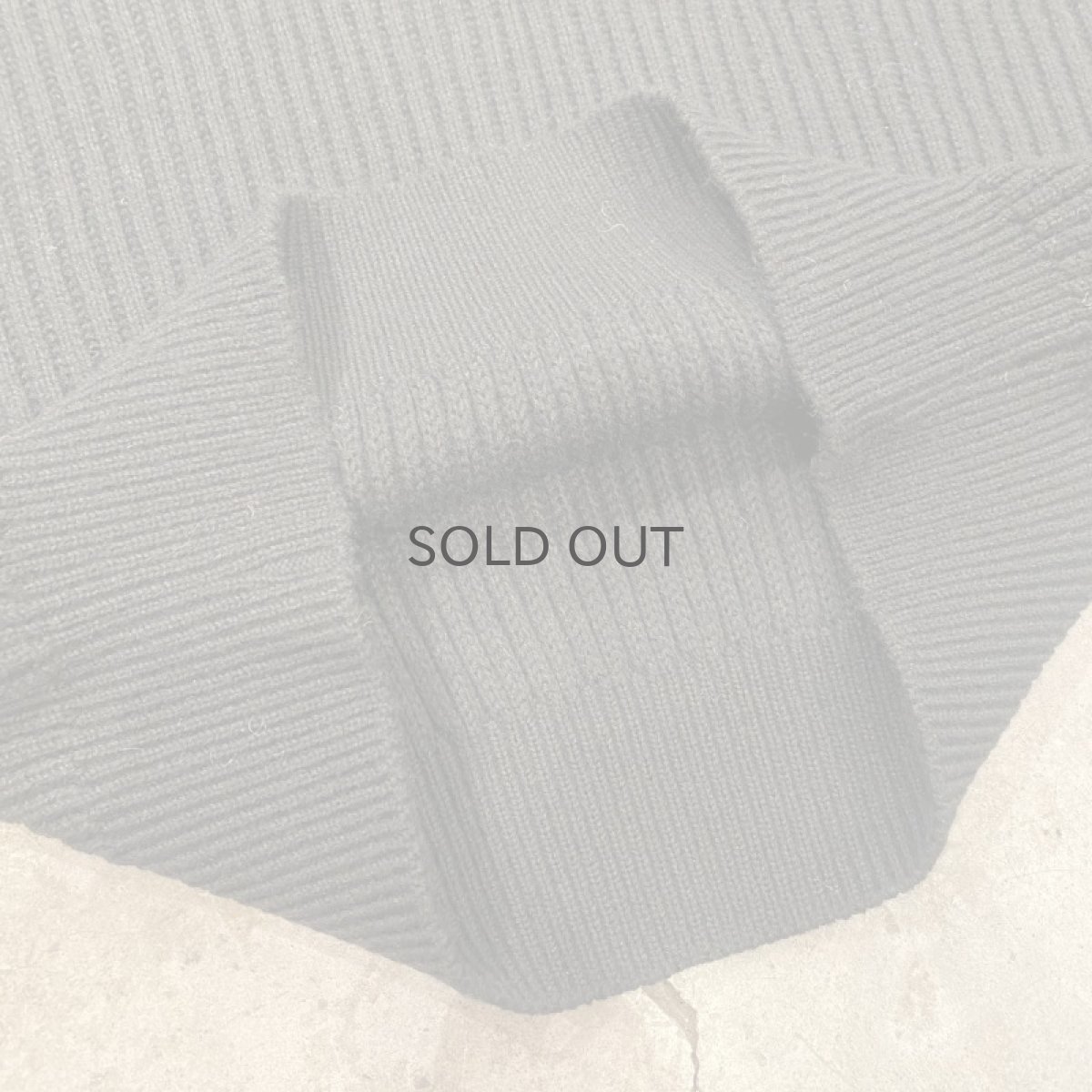 画像10: HALF ZIP DESIGN RIB DESIGN KNIT SWEATER / Ladies M (10)